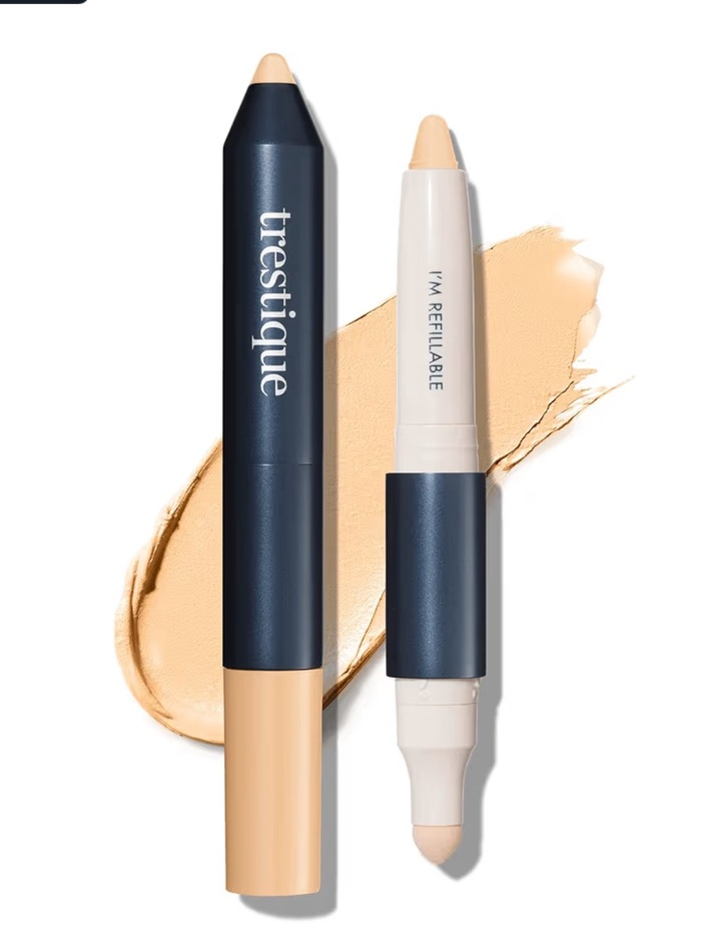 TRÈSTIQUE 2-in-1 Concealer Crayon + Sponge in Bone 1.8g BRAND NEW IN BOX